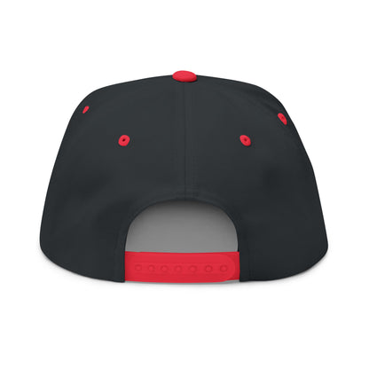 Flat Bill Snapback Cap - Offset Red Rock and Salvation
