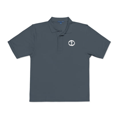 Port Authority White Embroidered Rock and Salvation Polo Shirt