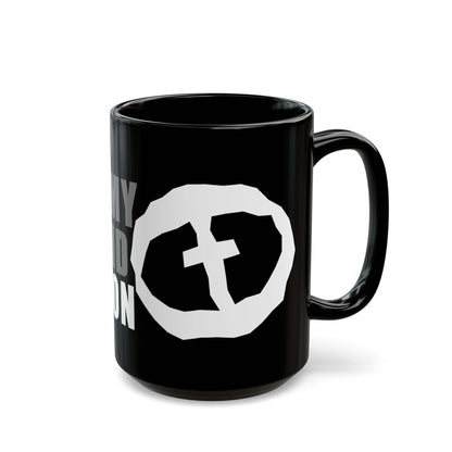Black Rock and Salvation 15oz Mug with Grey and White Graphic