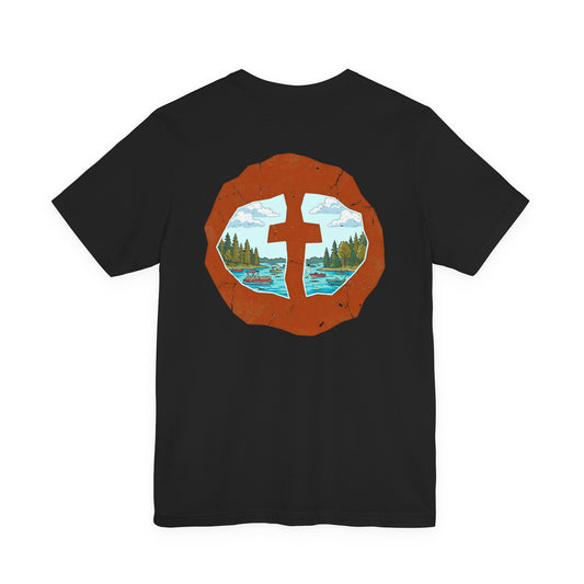 Lake Time Men's Cotton Lightweight Tee - Black