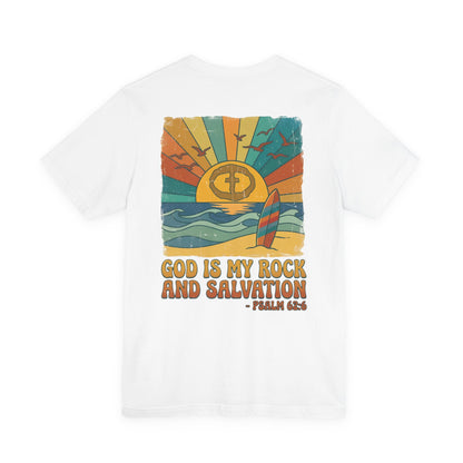 Retro Sun and Surf Men's Cotton Lightweight Tee - White