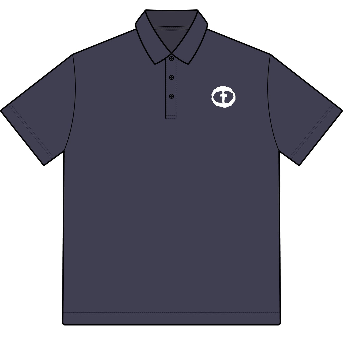 Sport-Tek Polo with Rock and Salvation on Chest