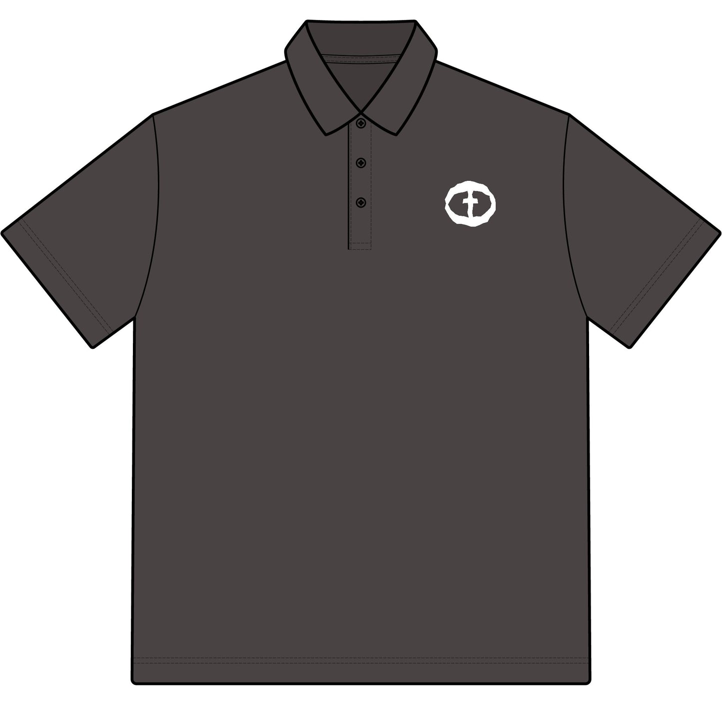 Sport-Tek Polo with Rock and Salvation on Chest