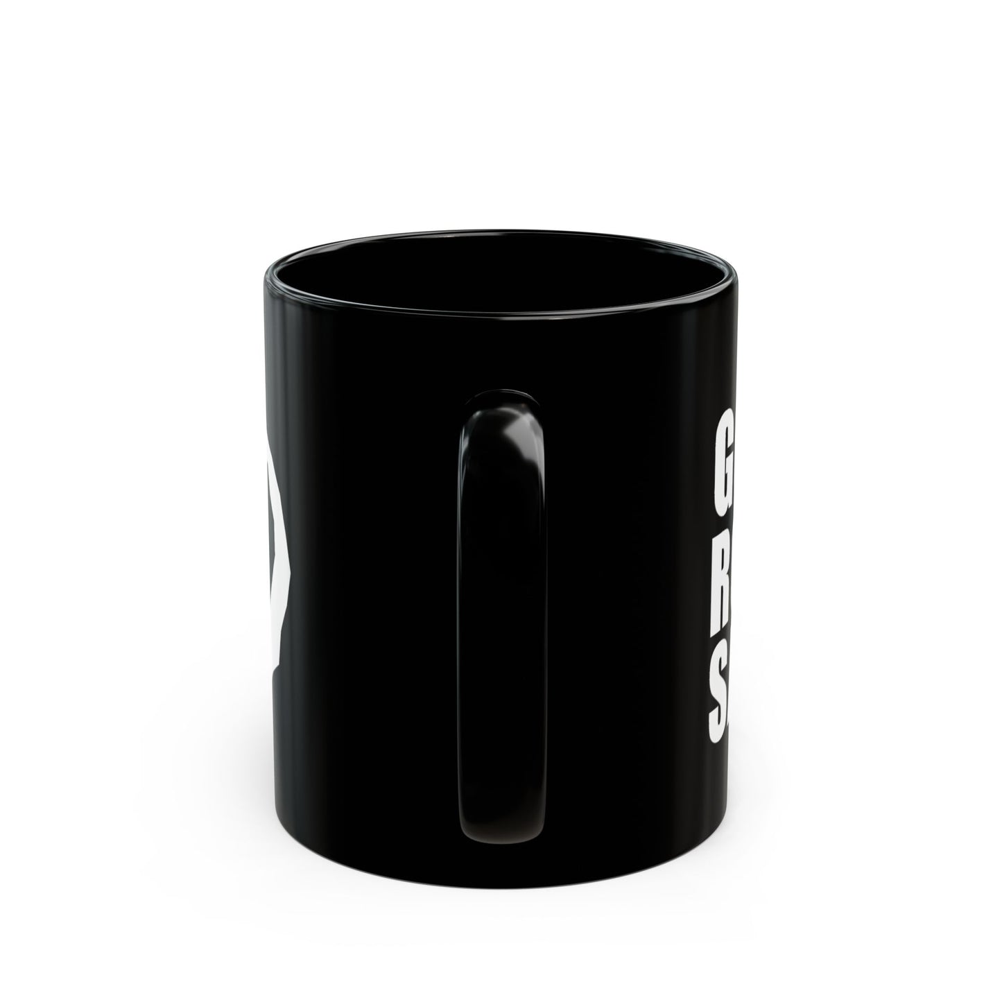 Black Rock and Salvation 11oz Mug with Grey and White Graphic