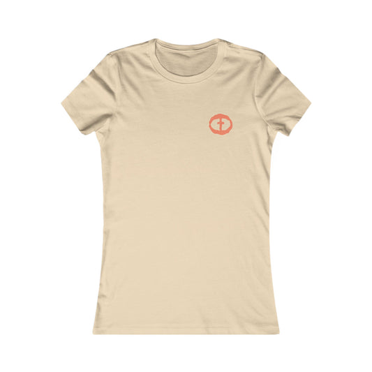 Summer Vibe Waves Women's Cotton Lightweight Tee - Cream