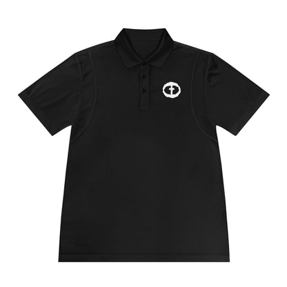 Lightweight Polo with White Rock and Salvation Print
