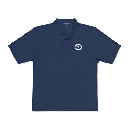 Port Authority White Embroidered Rock and Salvation Polo Shirt