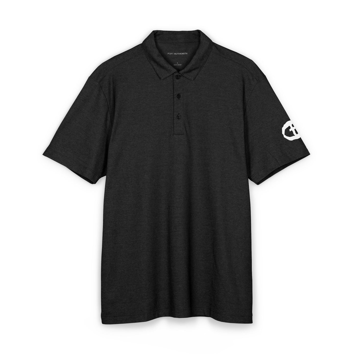 Port Authority Polo with White Rock and Salvation on Left Sleeve