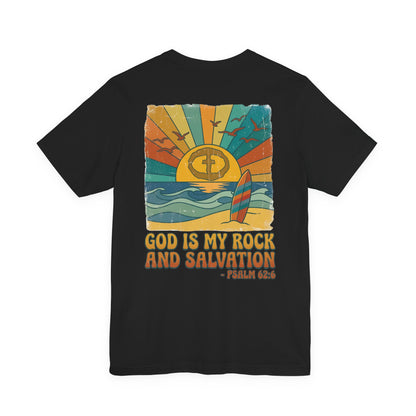 Retro Sun and Surf Men's Cotton Lightweight Tee - Black