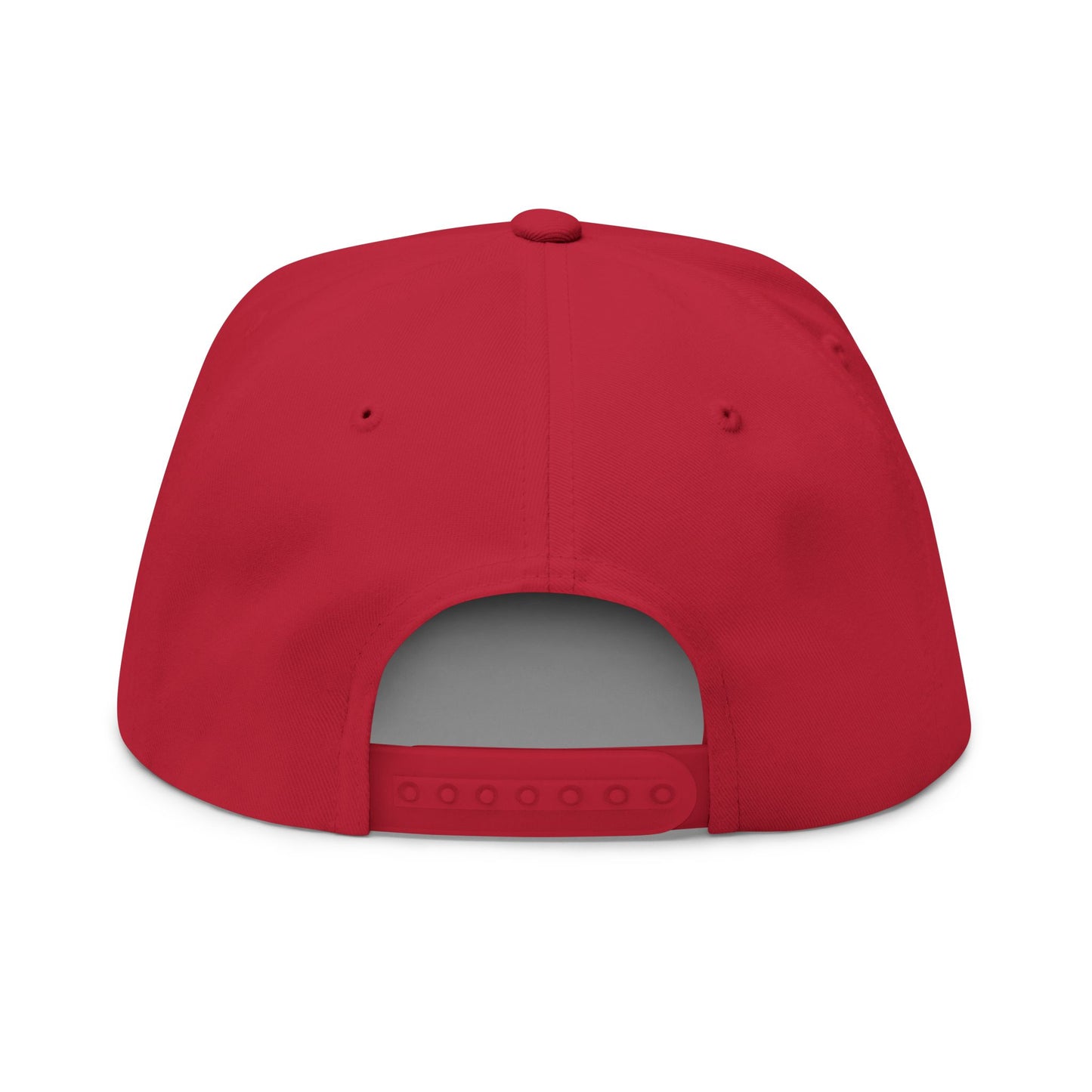 Flat Bill Snapback Cap - Offset Black Rock and Salvation