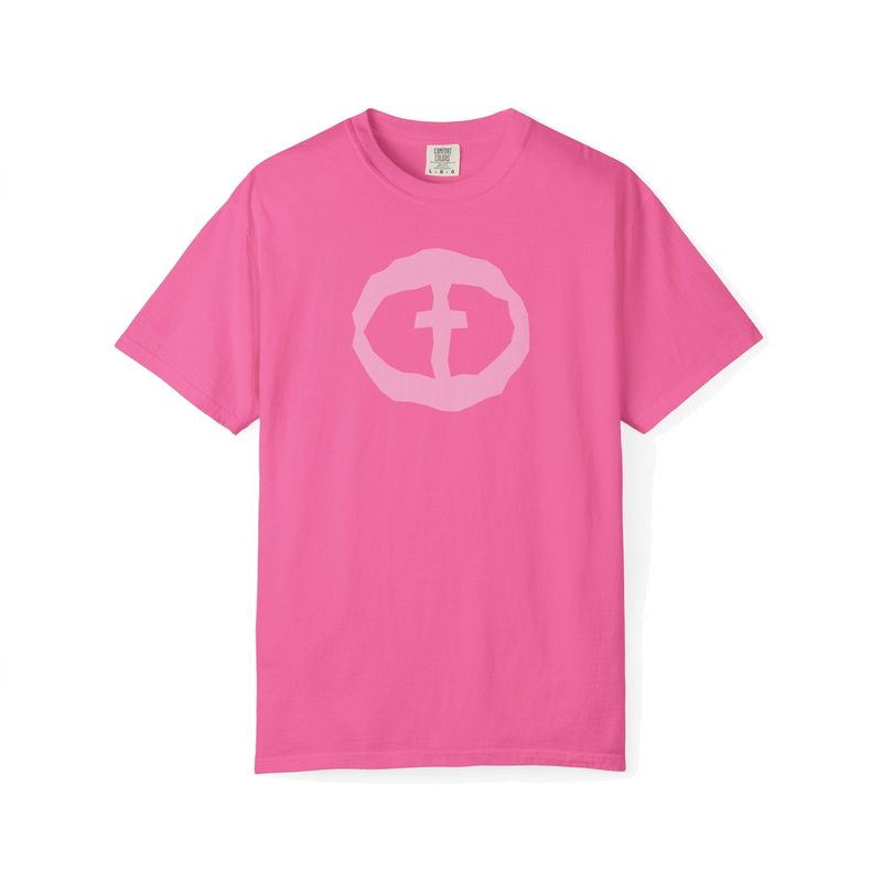 Women Heavyweight Front Graphic Tee - Pink