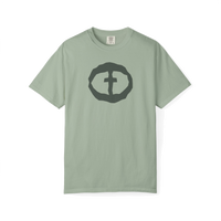 Front view of the bay Women's Heavyweight Front Graphic Tee.
