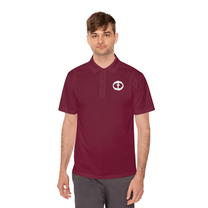 Lightweight Polo with White Rock and Salvation Print