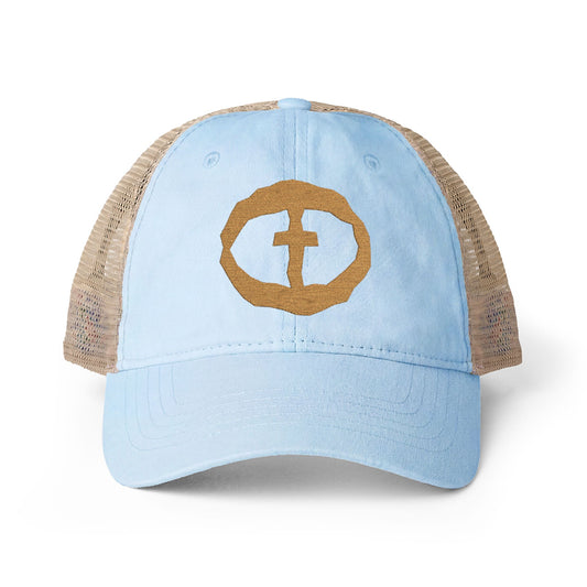 Tess Women's Ponytail Cap - Cashmere Blue