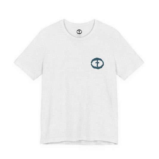 Waves and Palm Trees Men's Cotton Lightweight Tee - Grey