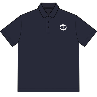 Cotton Polo with Rock and Salvation on Front and Back