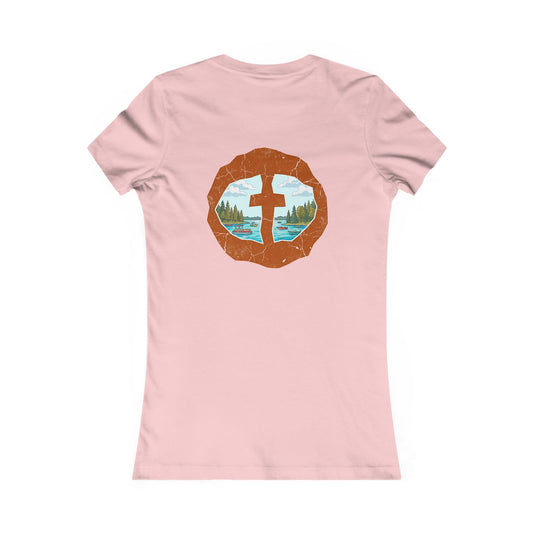 Lake Time Women's Cotton Lightweight Tee - Pink