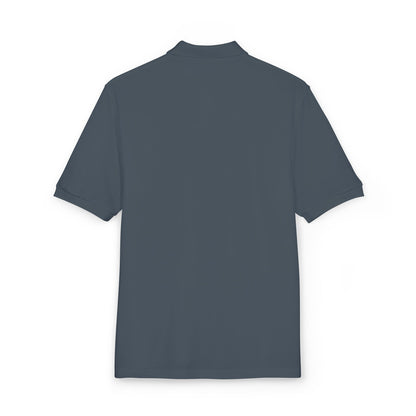 Port Authority White Embroidered Rock and Salvation Polo Shirt