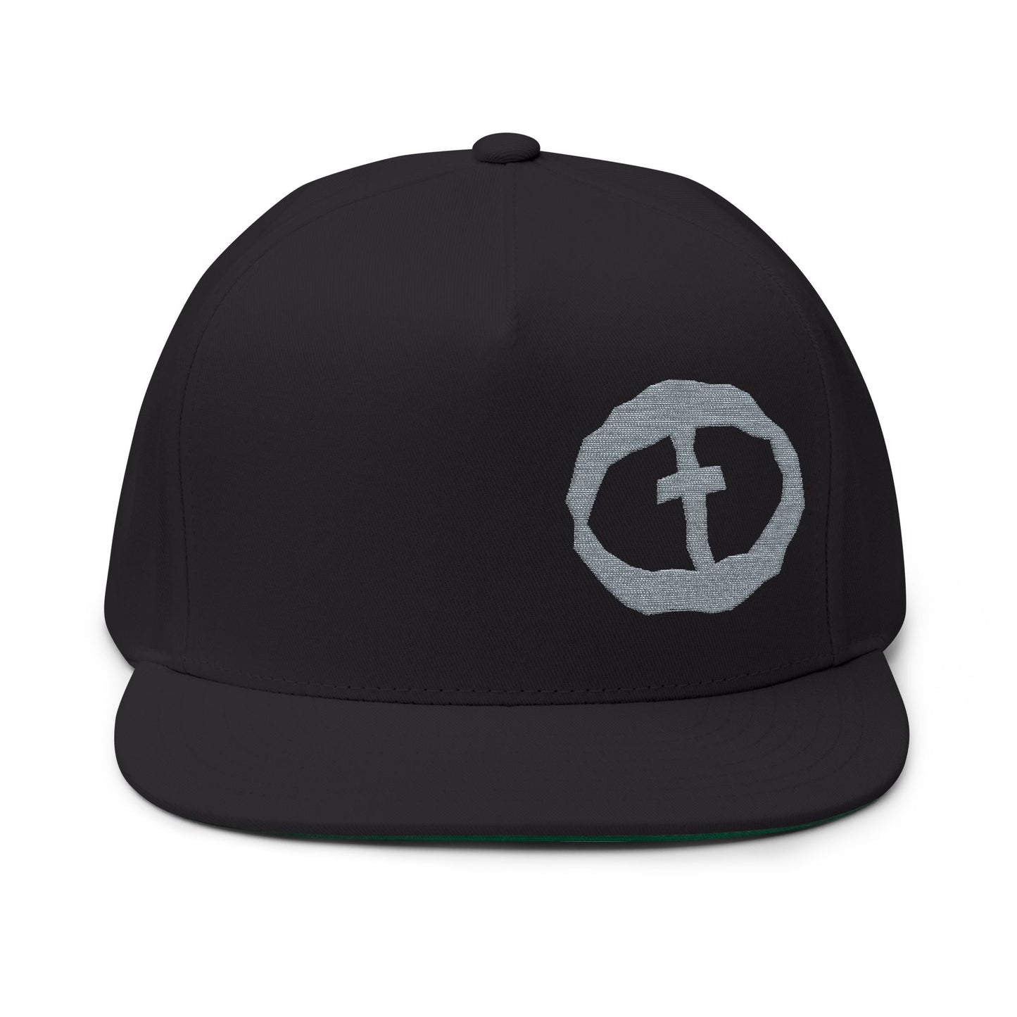 Flat Bill Snapback Cap - Offset Gray Rock and Salvation
