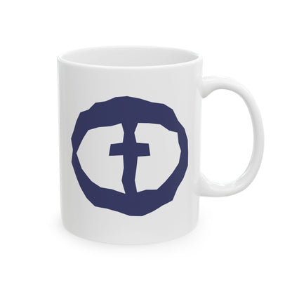 White Rock and Salvation 11oz Mug with Blue Graphic