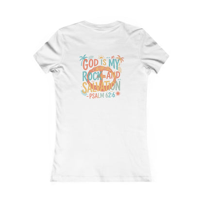 Summer Vibe Women's Cotton Lightweight Tee - White