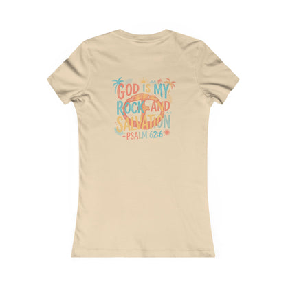 Summer Vibe Women's Cotton Lightweight Tee - Cream