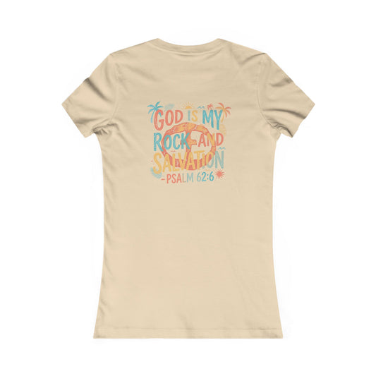 Summer Vibe Women's Cotton Lightweight Tee - Cream