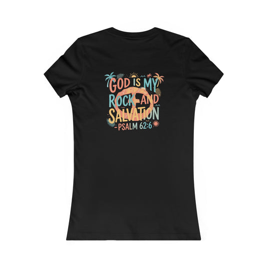 Summer Vibe Women's Cotton Lightweight Tee - Black