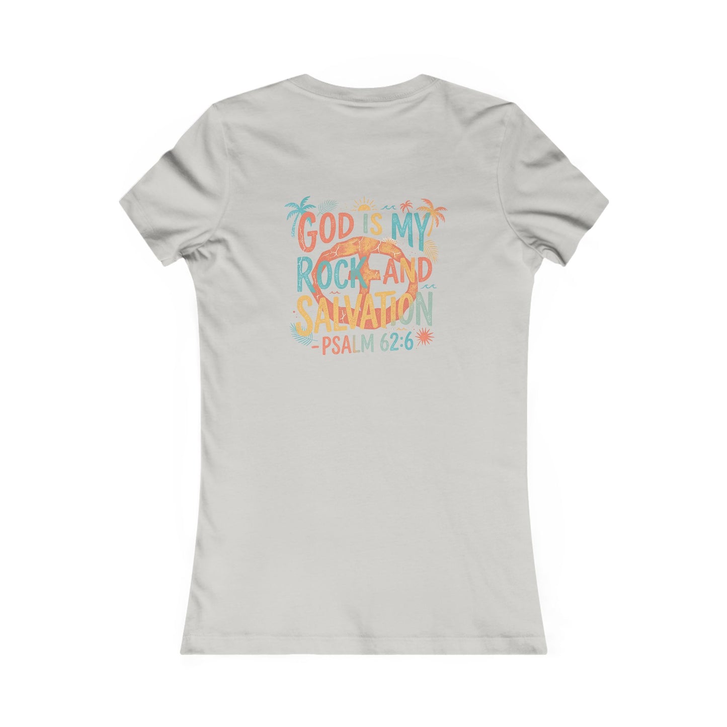 Summer Vibe Women's Cotton Lightweight Tee - Silver