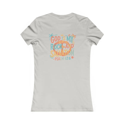 Summer Vibe Women's Cotton Lightweight Tee - Silver