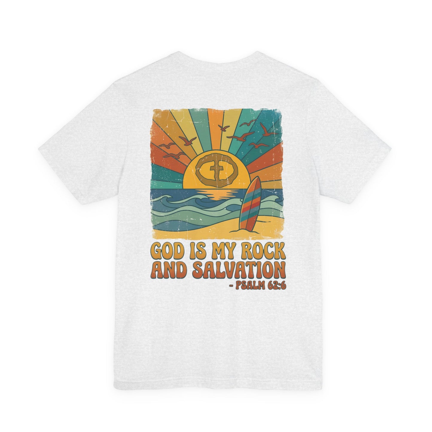 Retro Sun and Surf Men's Cotton Lightweight Tee - Ash