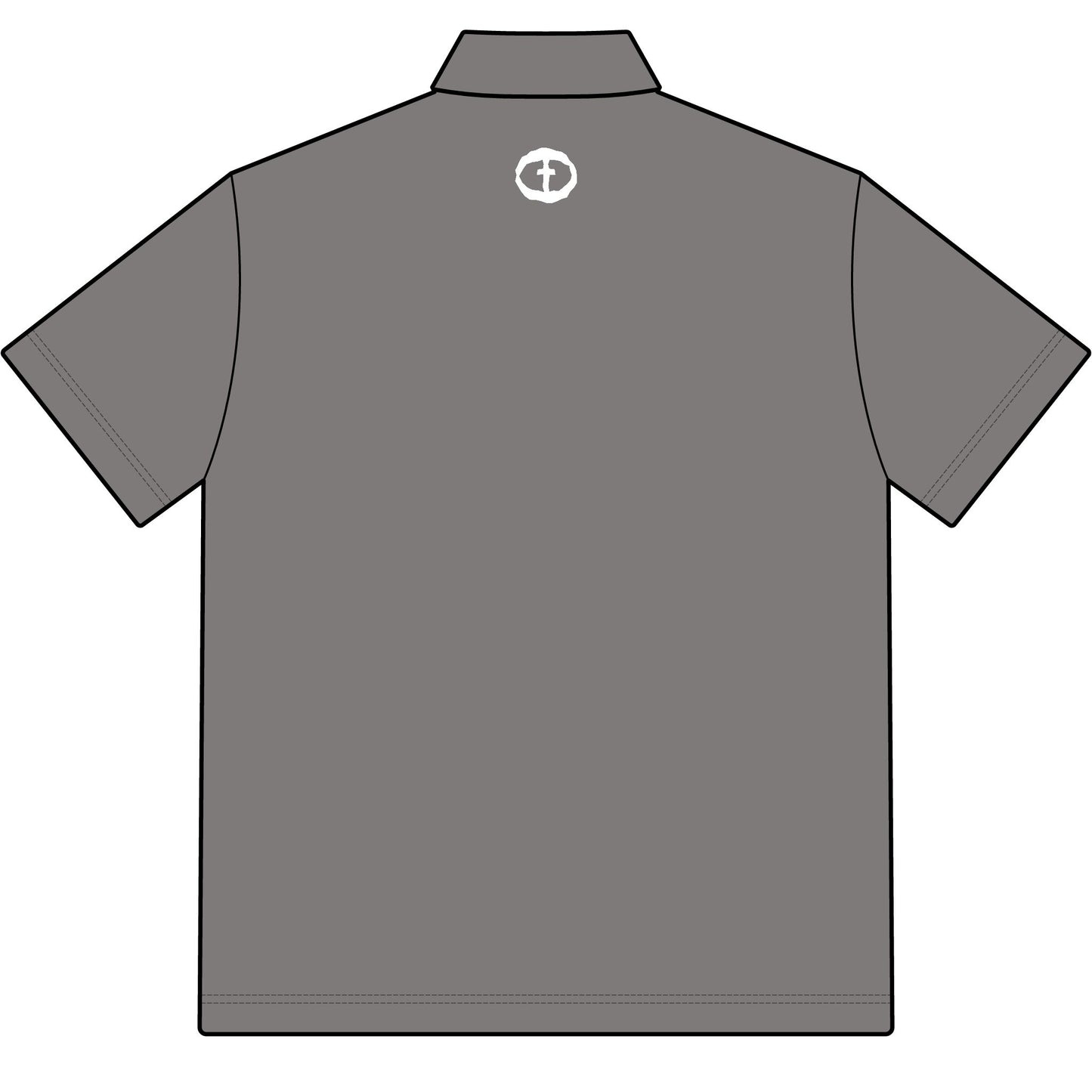 Cotton Polo with Rock and Salvation on Front and Back