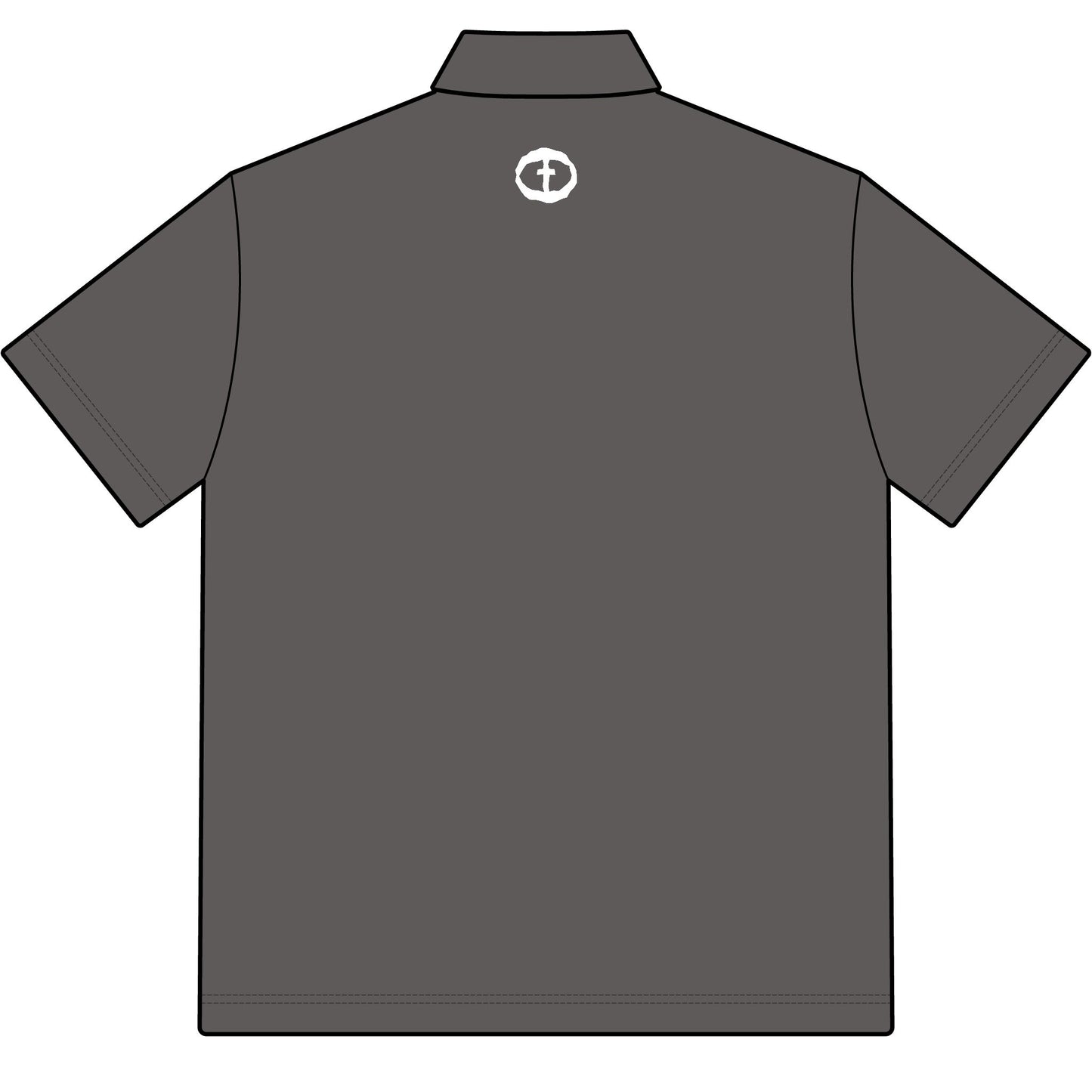 Cotton Polo with Rock and Salvation on Front and Back