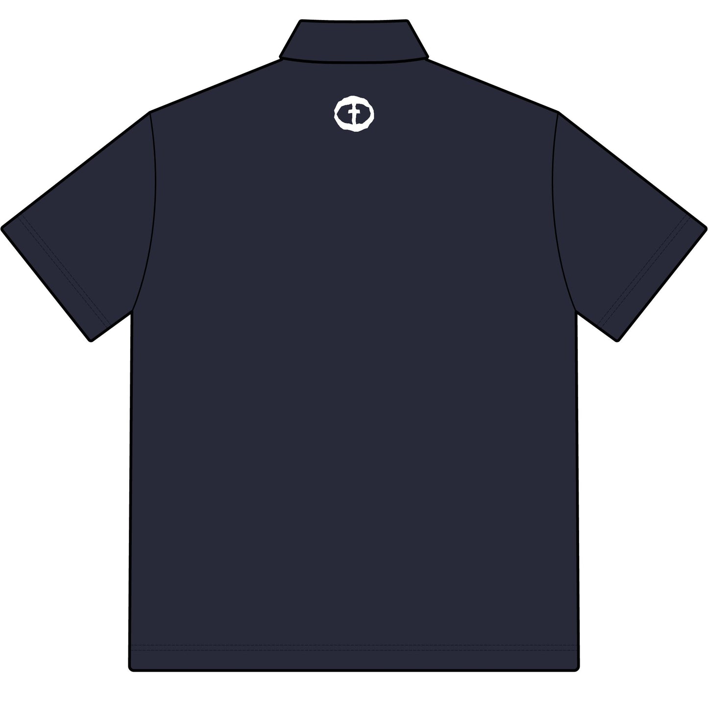 Cotton Polo with Rock and Salvation on Front and Back