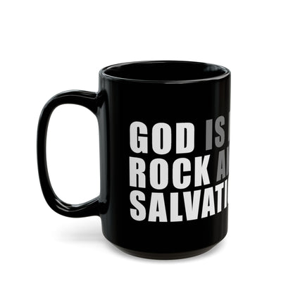 Black Rock and Salvation 15oz Mug with Grey and White Graphic
