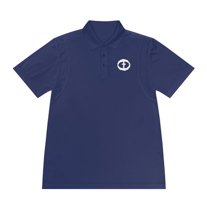 Lightweight Polo with White Rock and Salvation Print