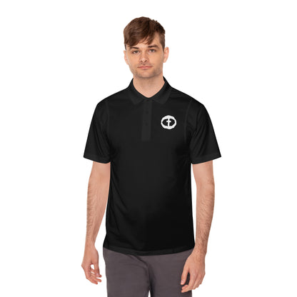 Lightweight Polo with White Rock and Salvation Print