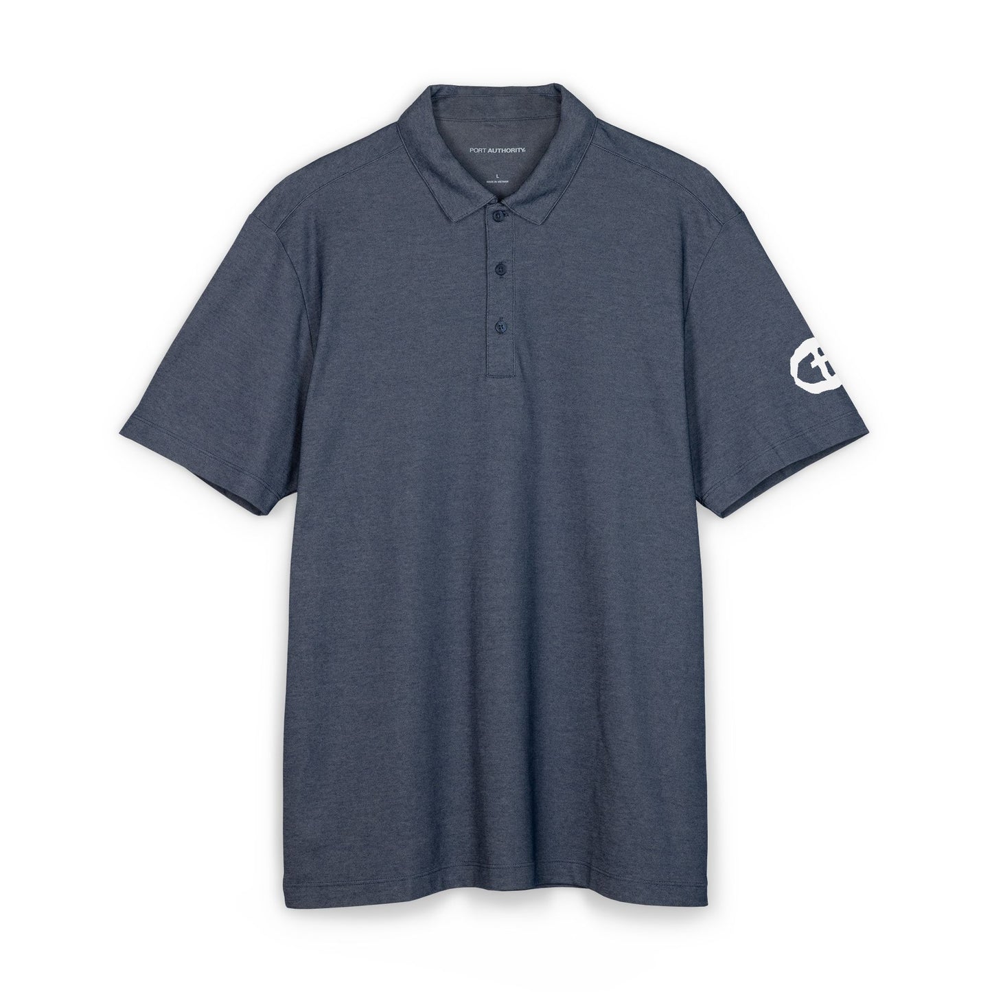 Port Authority Polo with White Rock and Salvation on Left Sleeve